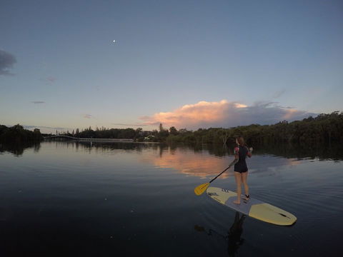 Paddleboard At Back Creek South West Rocks - Holiday Great Ocean Road 1