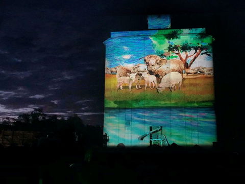 Quorn Silo Light Show - Holiday Great Ocean Road 0